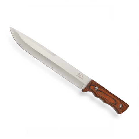 Cutit de vanatoare, Wood Brown, 37.5 cm, maro, lemn, teaca inclusa [2]