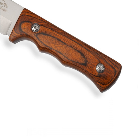 Cutit de vanatoare, Wood Brown, 37.5 cm, maro, lemn, teaca inclusa [3]