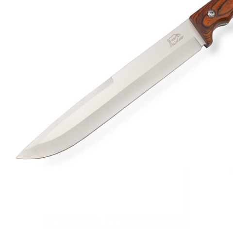 Cutit de vanatoare, Wood Brown, 37.5 cm, maro, lemn, teaca inclusa [1]