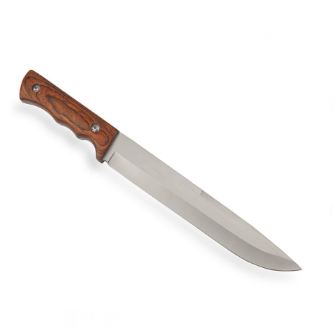 Cutit de vanatoare, Wood Brown, 37.5 cm, maro, lemn, teaca inclusa [5]
