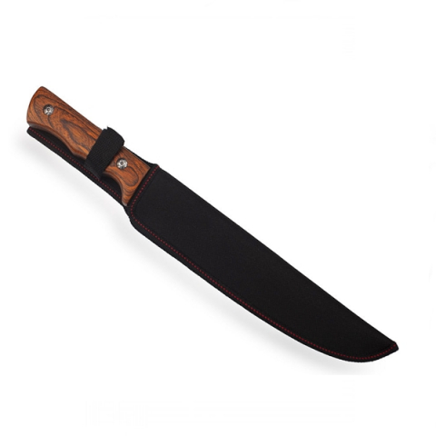 Cutit de vanatoare, Wood Brown, 37.5 cm, maro, lemn, teaca inclusa [7]