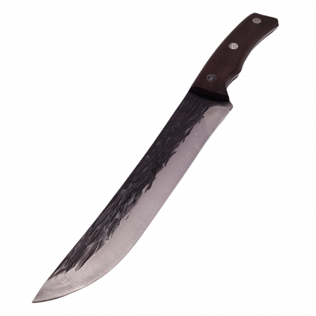 Cutit japonez IdeallStore®, lucrat manual, Hunter Pride, 30.5 cm, maro, teaca piele [2]
