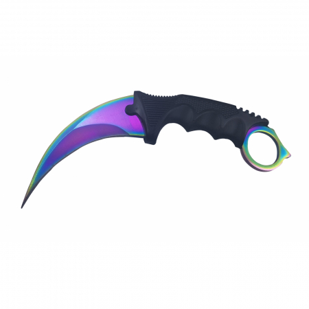 Cutite vanatoare - Cutit karambit de vanatoare IdeallStore®, Rainbow Claw, otel inoxidabil, 25 cm