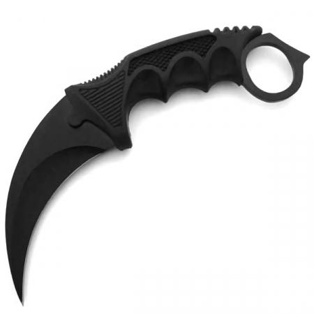 Set cutit karambit si spray paralizant chili DEPOX®, 19 cm/60 ml, Negru [7]