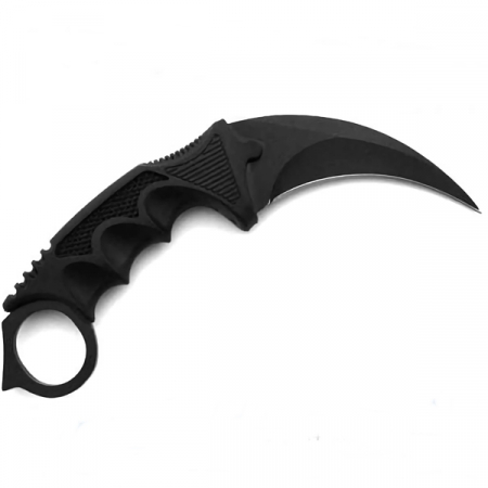 Set cutit karambit si spray paralizant chili DEPOX®, 19 cm/60 ml, Negru [5]