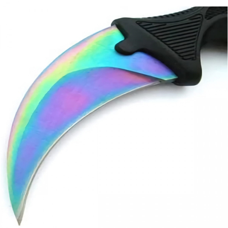 Set topor survivor si cutit karambit, Rainbow Star, DEPOX®, 39 cm/18.5 cm, multicolor [4]