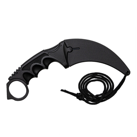 Set doua cutite karambit vanatoare DEPOX®, lamă fixă, oțel inoxidabil 420, negru/multicolor, 19 cm [5]