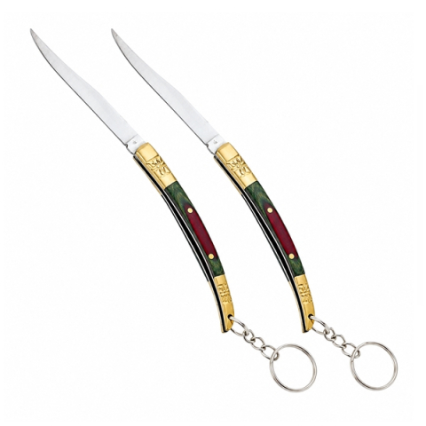 VANATOARE, DRUMETII & CAMPING - Set doua cutite model Spaniol DEPOX®, Breloc, 18 cm