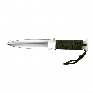 Cutit de vanatoare IdeallStore®, Knife for the Jungle, otel inoxidabil, argintiu, 26 cm, teaca cadou [1]