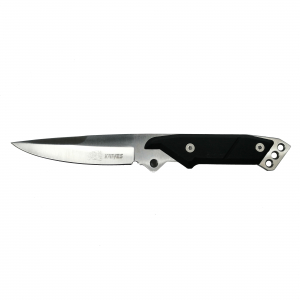 Cutit de vanatoare IdeallStore®, Chief Blade, otel inoxidabil, argintiu-negru, 24 cm, teaca cadou [1]