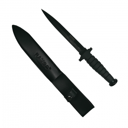 Cutite vanatoare - Cutit-Sting de vanatoare IdeallStore®, Rambo VI, Collector's Edition, negru, 30 cm