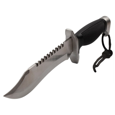 Cuțit tactic cu lamă fixă pentru activități outdoor și supraviețuire DEPOX®, otel inoxidabil, 30 cm [2]