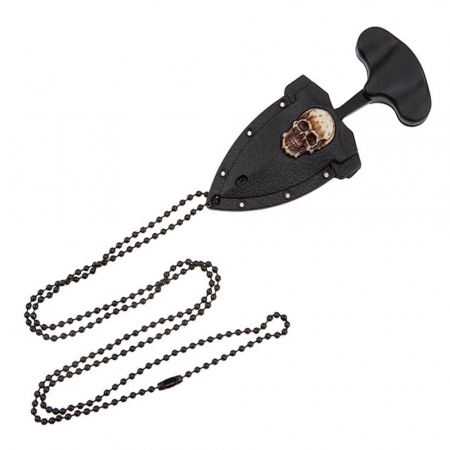 Cutit tactic de camping IdeallStore®, Broken Death, 8 cm, negru, teaca inclusa [5]