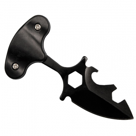 Cutit tactic de camping IdeallStore®, Broken Death, 8 cm, negru, teaca inclusa [2]