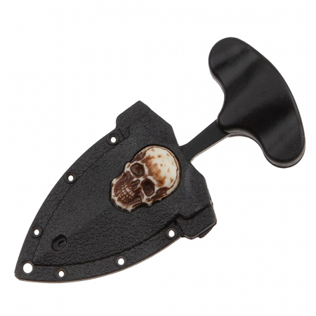 Cutit tactic de camping IdeallStore®, Broken Death, 8 cm, negru, teaca inclusa [6]