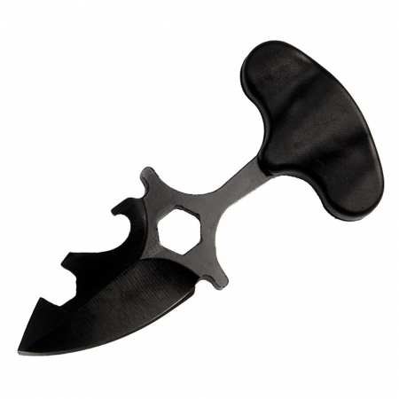 Cutit tactic de camping IdeallStore®, Broken Death, 8 cm, negru, teaca inclusa [1]