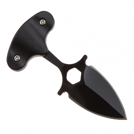 Cutit tactic de camping IdeallStore®, Death Valley, 8 cm, negru, teaca inclusa [2]