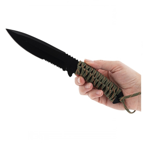 Cutit tactic de vanatoare, cordura, 24 cm, otel inoxidabil [5]