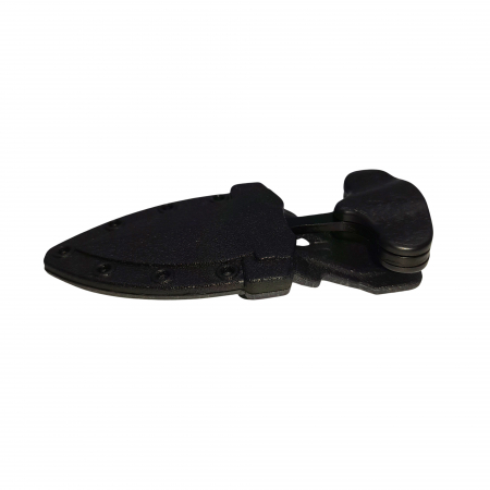 Cutit tactic de vanatoare IdeallStore®, Broken Spear, 8 cm, negru, teaca cu prindere curea [5]