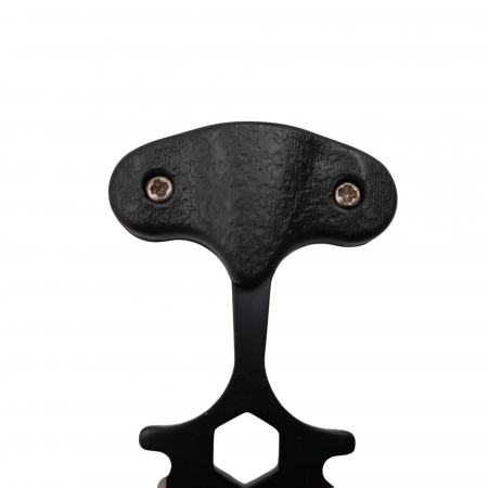 Cutit tactic de vanatoare IdeallStore®, Broken Trust, 8 cm, negru, teaca cu lant inclusa [3]