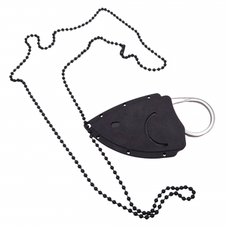 Cutit tactic de vanatoare IdeallStore®, Broken Trust, 8 cm, teaca cu lant inclusa, argintiu [6]