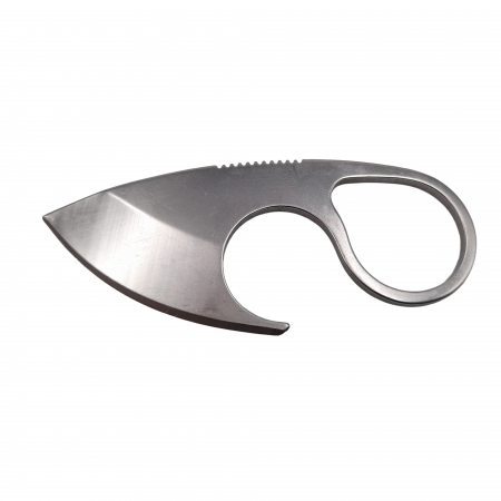 Cutit tactic de vanatoare IdeallStore®, Broken Trust, 8 cm, teaca cu lant inclusa, argintiu [2]