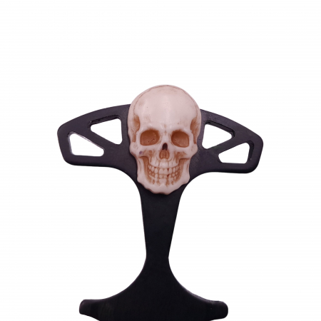 Cutit tactic de vanatoare IdeallStore®, Dead Silence, 8 cm, negru, teaca cu lant inclusa [3]