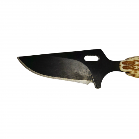 Cutit tactic de vanatoare IdeallStore®, Death Valley, 9.5 cm, negru, teaca cu lant inclusa [4]