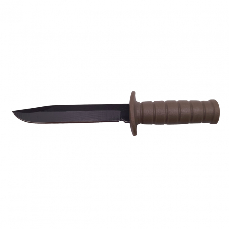 Cutit tactic de vanatoare IdeallStore®, Military Convoy, 10 cm, teaca cu lant inclusa, maro [2]