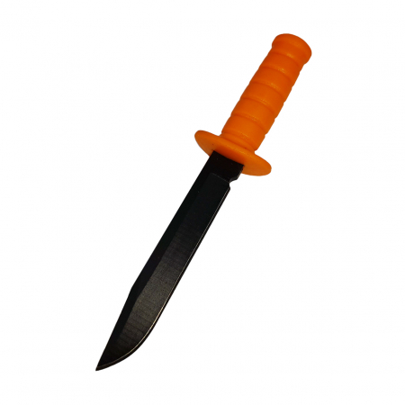 Cutit tactic de vanatoare IdeallStore®, Military Convoy, 10 cm, teaca cu lant inclusa, portocaliu [3]