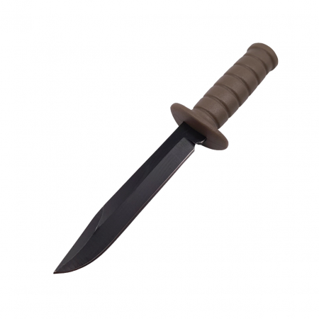 Cutit tactic de vanatoare IdeallStore®, Military Convoy, 10 cm, teaca cu lant inclusa, maro [3]