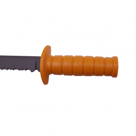 Cutit tactic de vanatoare IdeallStore®, Military Specialist, 10 cm, teaca cu lant inclusa, portocaliu [4]