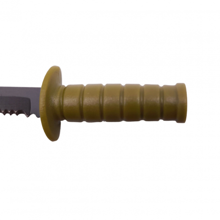 Cutit tactic de vanatoare IdeallStore®, Military Specialist, 10 cm, teaca cu lant inclusa, kaki [4]