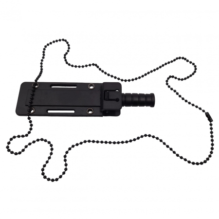 Cutit tactic de vanatoare IdeallStore®, Military Specialist, 10 cm, teaca cu lant inclusa, negru [6]