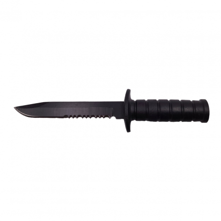 Cutit tactic de vanatoare IdeallStore®, Military Specialist, 10 cm, teaca cu lant inclusa, negru [2]
