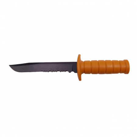 Cutit tactic de vanatoare IdeallStore®, Military Specialist, 10 cm, teaca cu lant inclusa, portocaliu [2]