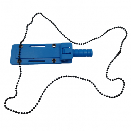 Cutit tactic de vanatoare IdeallStore®, Military Specialist, 10 cm, teaca cu lant inclusa, albastru [6]