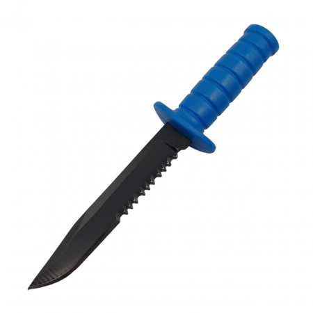 Cutit tactic de vanatoare IdeallStore®, Military Specialist, 10 cm, teaca cu lant inclusa, albastru [3]