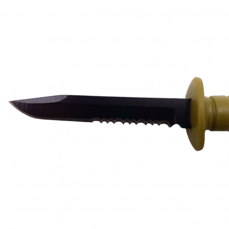 Cutit tactic de vanatoare IdeallStore®, Military Specialist, 10 cm, teaca cu lant inclusa, kaki [5]