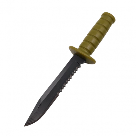 Cutit tactic de vanatoare IdeallStore®, Military Specialist, 10 cm, teaca cu lant inclusa, kaki [3]