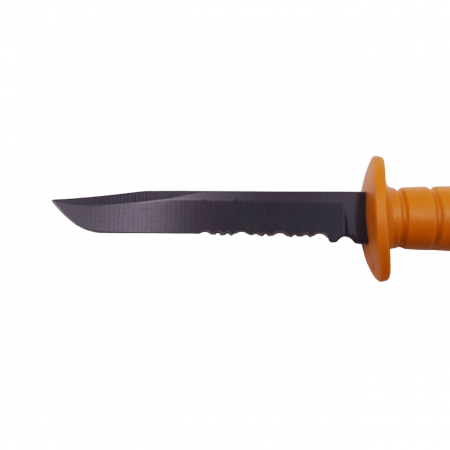 Cutit tactic de vanatoare IdeallStore®, Military Specialist, 10 cm, teaca cu lant inclusa, portocaliu [5]