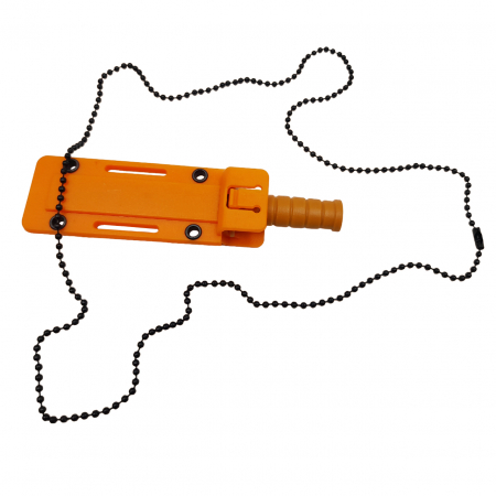 Cutit tactic de vanatoare IdeallStore®, Military Specialist, 10 cm, teaca cu lant inclusa, portocaliu [6]