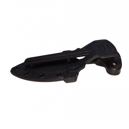 Cutit tactic de vanatoare IdeallStore®, Spear Trap, 8 cm, negru, teaca cu prindere curea [6]