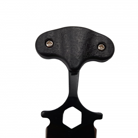 Cutit tactic de vanatoare IdeallStore®, Special Force, 8 cm, negru, teaca cu lant inclusa [3]