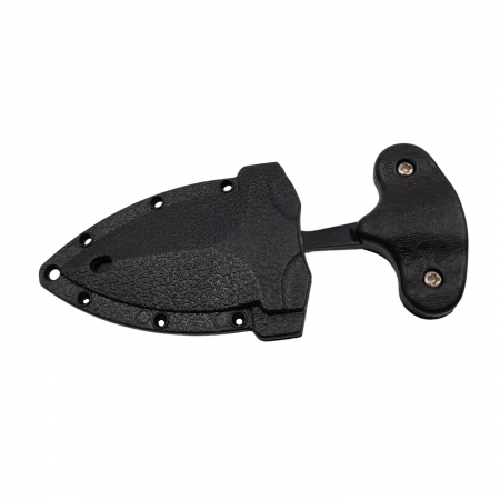 Cutit tactic de vanatoare IdeallStore®, Special Force, 8 cm, negru, teaca cu lant inclusa [5]
