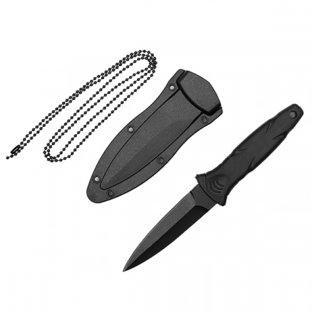 Cutite & seturi de cutite - Cutit tactic, IdeallStore®, Combat Neck, Otel inoxidabil, Teaca inclusa