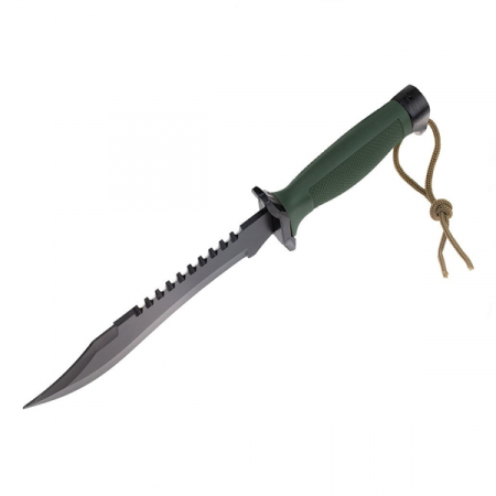 Cutit tactic, IdeallStore®, Military Rambo, 30.7 cm, Verde [5]
