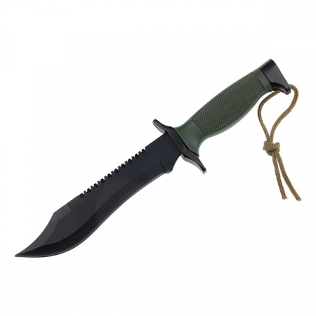 CASA SI GRADINA - Cutit tactic, IdeallStore®, Military Rambo, 30.7 cm, Verde