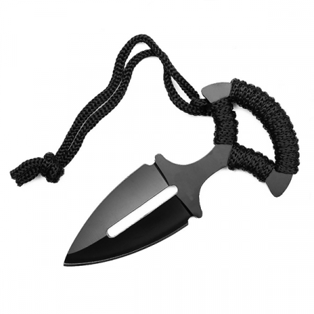 Cutit tactic pumnal, IdeallStore®, Black Knife, 13 cm, Otel inoxidabil [1]