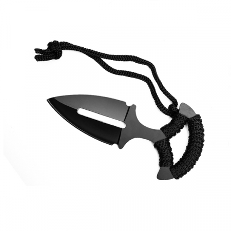 Cutit tactic pumnal, IdeallStore®, Black Knife, 13 cm, Otel inoxidabil [3]